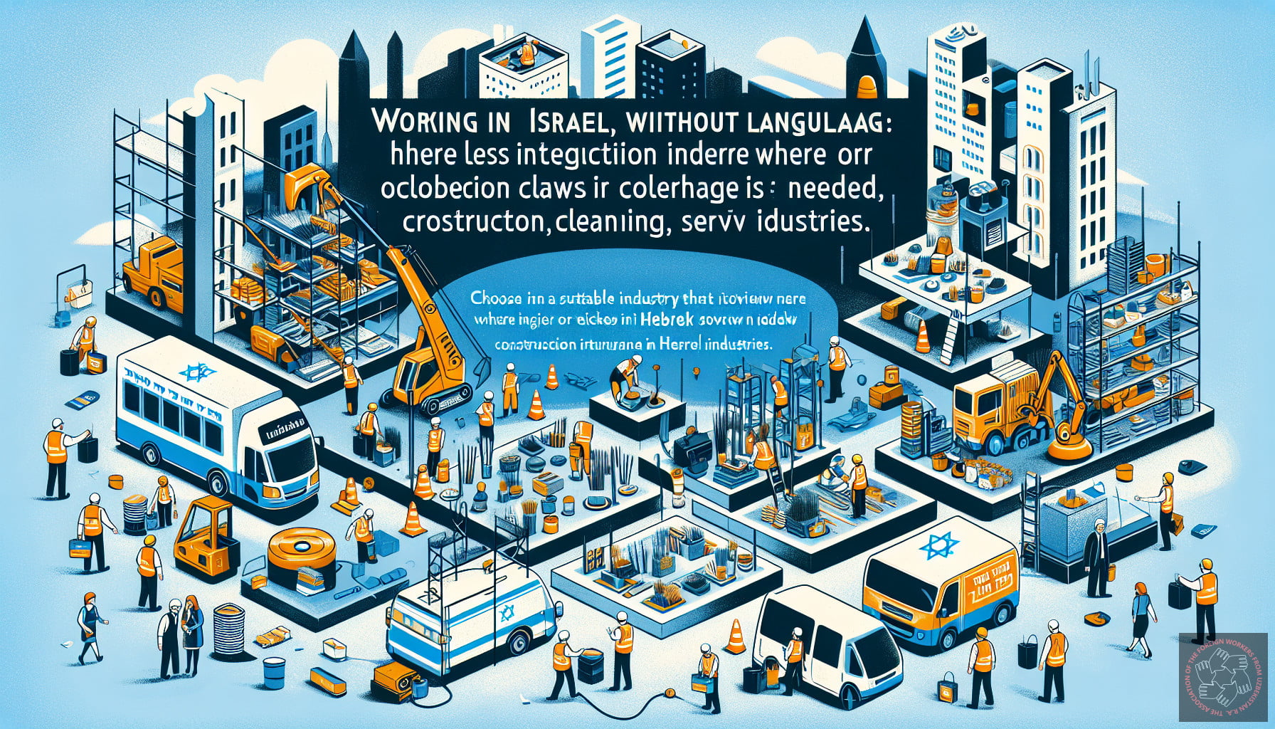 עבודה ישראלית ללא ידיעת השפה: סקירה לאוזבקים 4 Illustration for section: Основные рекомендации для работы в Израиле без знания - Израильская работа