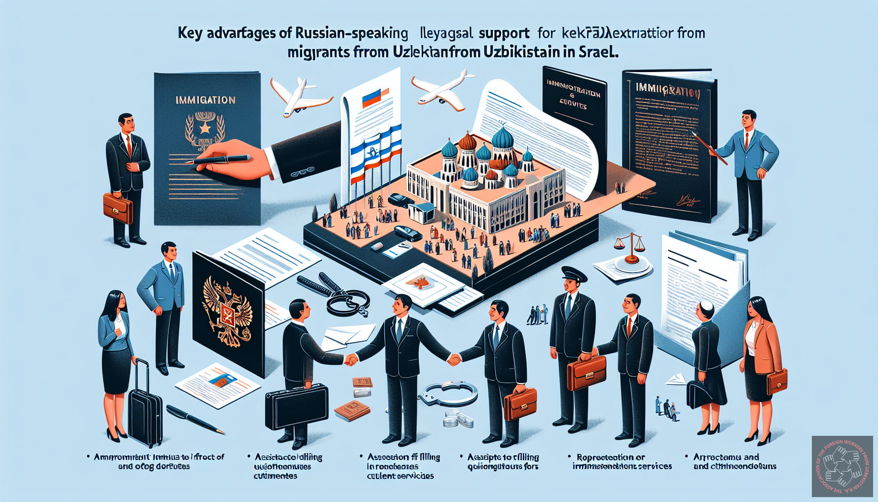 Illustration for section: Подготовка документов для подачи в соответствующие ор - Юридическая поддержка мигрантов